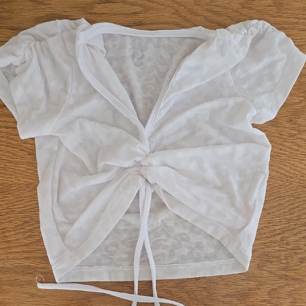 Bombshell Sportswear White Women's Top NWOT